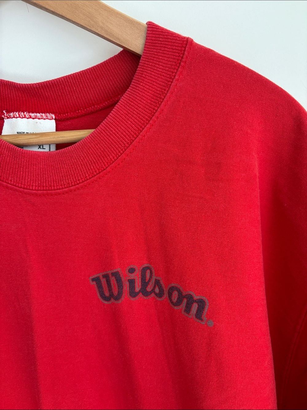100% cotton Wilson heavy tee